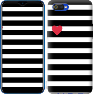 

Чехол Черно-белые полосы для Realme C2 920079