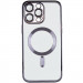 Фото TPU чехол Fibra Chrome with Magnetic safe для Apple iPhone 14 Pro (6.1") (Black) в магазине vchehle.ua