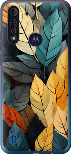 

Чохол Кольорове листя на Motorola G8 Power Lite 1629798