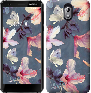 

Чехол Нарисованные цветы для Nokia 3.1 670871