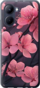 Чехол Пурпурная сакура для Realme C33