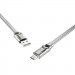 Фото Дата кабель Borofone BU12 Synergy USB to MicroUSB (1.2m) (Срібний) в маназині vchehle.ua