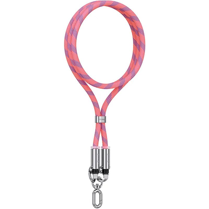 Дата кабель-шнурок Usams US-SJ745 Type-C to Type-C 60W (1.2m) (Pink)