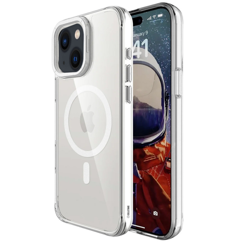 Чохол TPU Space Case Apex with Magnetic Safe на Apple iPhone 13 / 14 / 15 (6.1") (Silver)