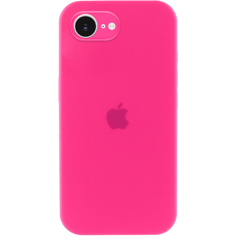 Чохол Silicone Case Full Camera Protective (AA) на Apple iPhone 16e (6.1") (Рожевий / Barbie pink)