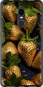 Чехол Золотая клубника для Xiaomi Redmi Note 4X