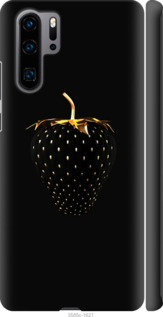 Чохол Чорна полуниця на Huawei P30 Pro