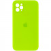 Чехол Silicone Case Square Full Camera Protective (AA) для Apple iPhone 11 Pro (5.8") (Салатовый / Neon green)
