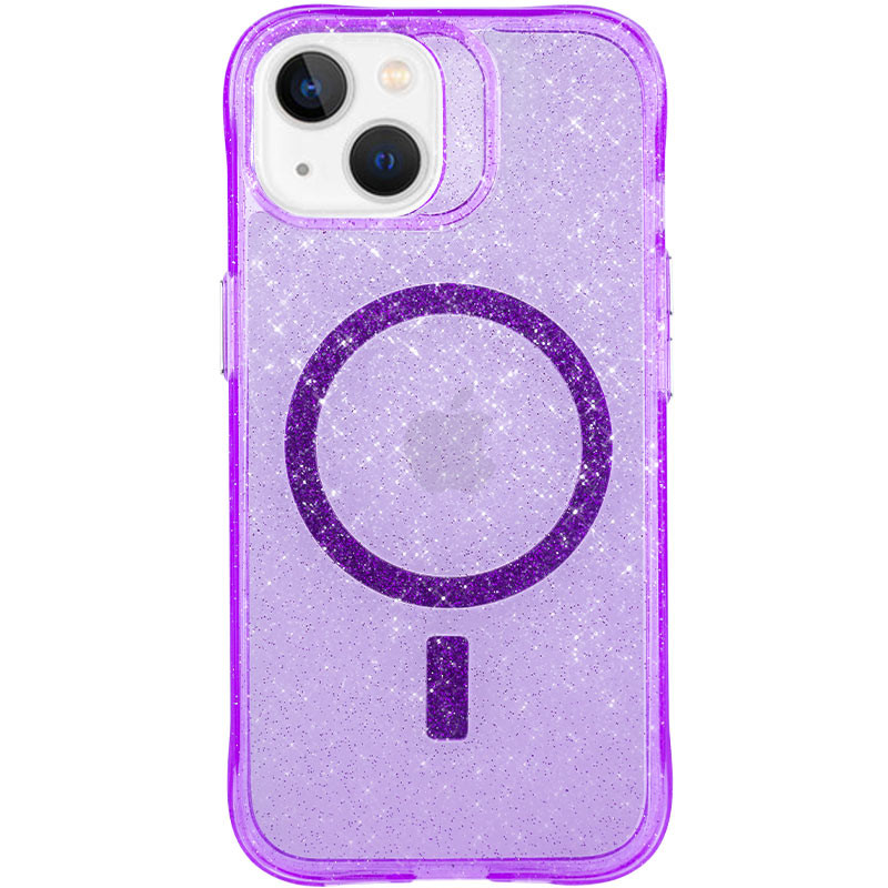 Чехол TPU Radiance with Magnetic safe для Apple iPhone 15 (6.1") (Purple)