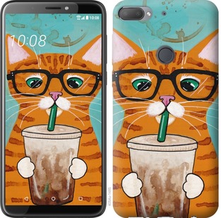 

Чехол Зеленоглазый кот в очках для HTC Desire 12 Plus 667141