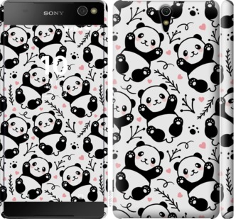 Чехол Панды для Sony Xperia C5 Ultra Dual E5533