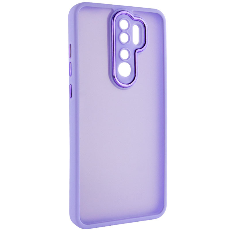 TPU+PC чехол Accent для Xiaomi Redmi Note 8 Pro (White / Purple)