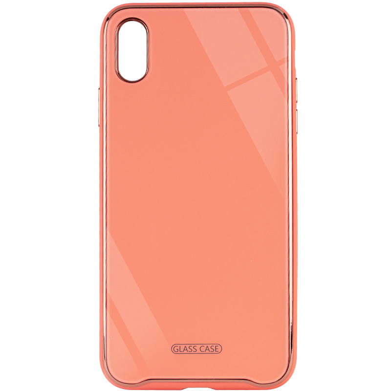 

TPU+Glass чехол Venezia для Apple iPhone XS Max (6.5") (Розовый / Flamingo) 927359