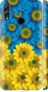 Чехол Жёлто-голубые цветы для Huawei Honor 10 Lite