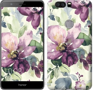 

Чехол Цветы акварелью для Huawei Honor V8 668350