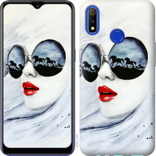 

Чехол Девушка акварелью для Realme 3 919635