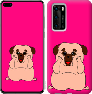 

Чехол Весёлый мопс для Huawei P40 933593