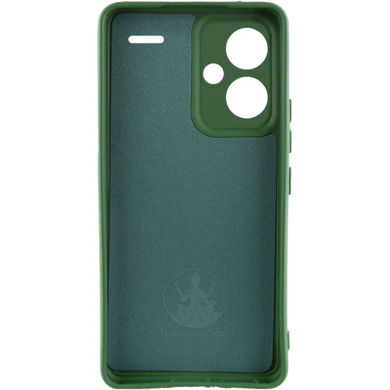 Фото Чехол Silicone Cover Lakshmi Full Camera (AA) with logo для Xiaomi Redmi Note 13 Pro+ (Зеленый / Dark green) на vchehle.ua