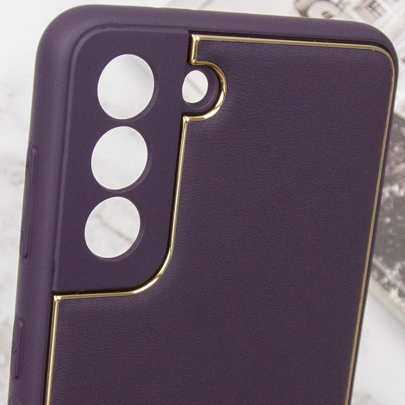 Кожаный чехол Xshield для Samsung Galaxy S21+ (Фиолетовый / Dark Purple) в магазине vchehle.ua