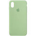 Чохол Silicone Case Full Protective (AA) на Apple iPhone X (5.8") / XS (5.8") (Зелений / Pistachio)