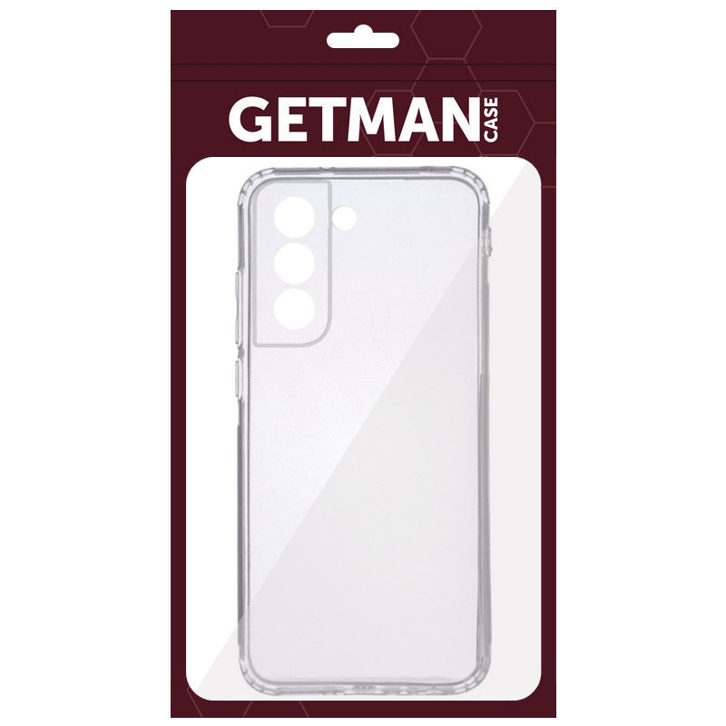 Фото TPU чохол GETMAN Clear 1,0 mm на Samsung Galaxy S21 FE (Прозорий (прозорий)) на vchehle.ua
