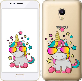 

Чехол Единорог в очках для Meizu M5s 911766