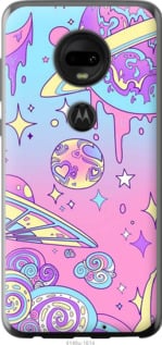 Чохол Рожева галактика на Motorola Moto G7