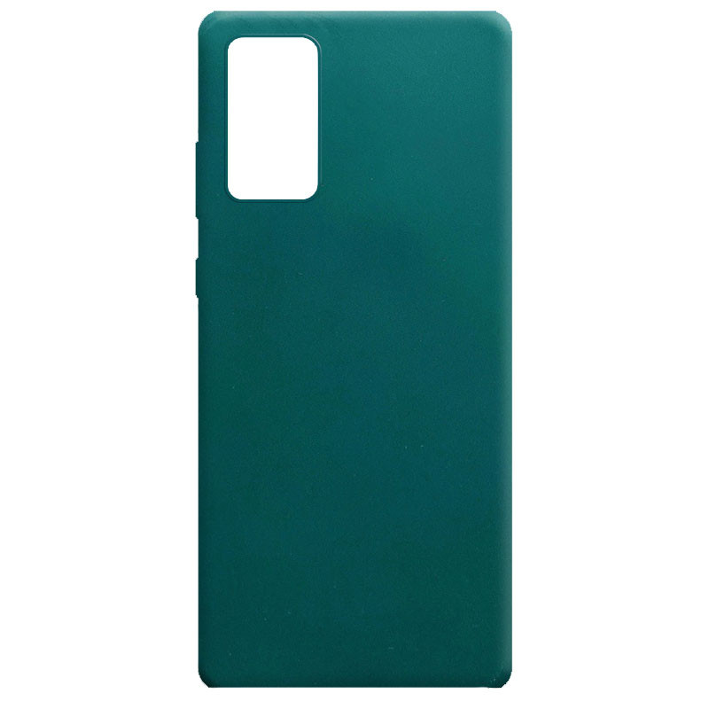 Силіконовий чохол Candy на Samsung Galaxy Note 20 (Зелений / Forest green)
