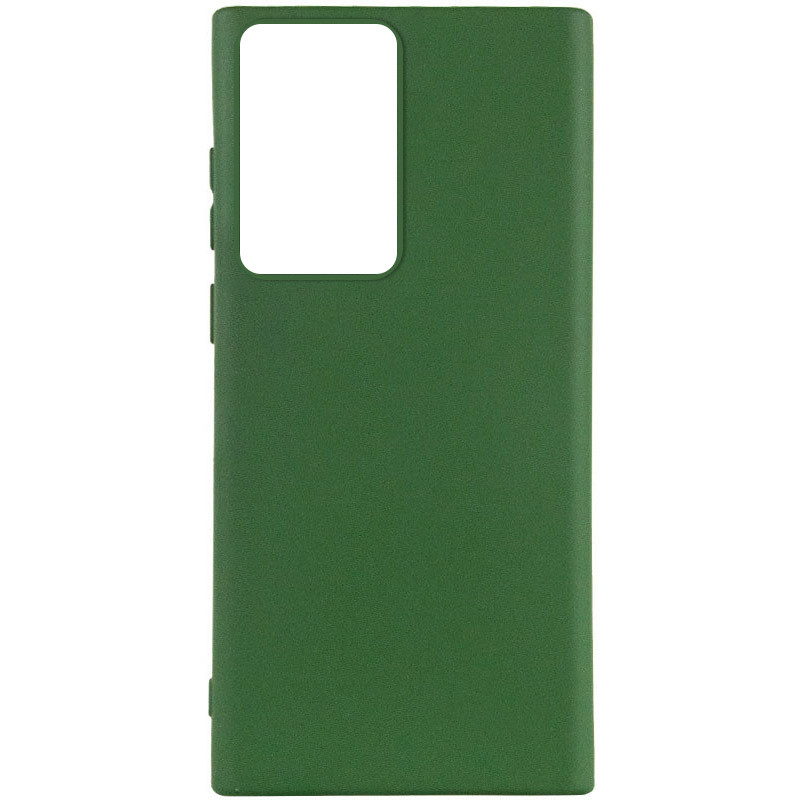 Чехол Silicone Cover Lakshmi (AA) для Samsung Galaxy S21 Ultra (Зеленый / Dark green)