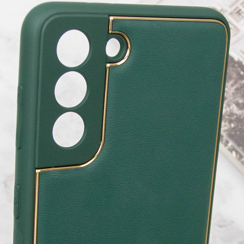 Фото Шкіряний чохол Xshield на Samsung Galaxy S21 FE (Зелений / Army Green) в маназині vchehle.ua