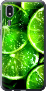 Чехол Зелёные дольки лимона для Samsung Galaxy A2 Core A260F