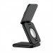 Фото БЗП WIWU Wi-W035 Kevlar Mag Go 3 in 1 Wireless Charger (Black) на vchehle.ua