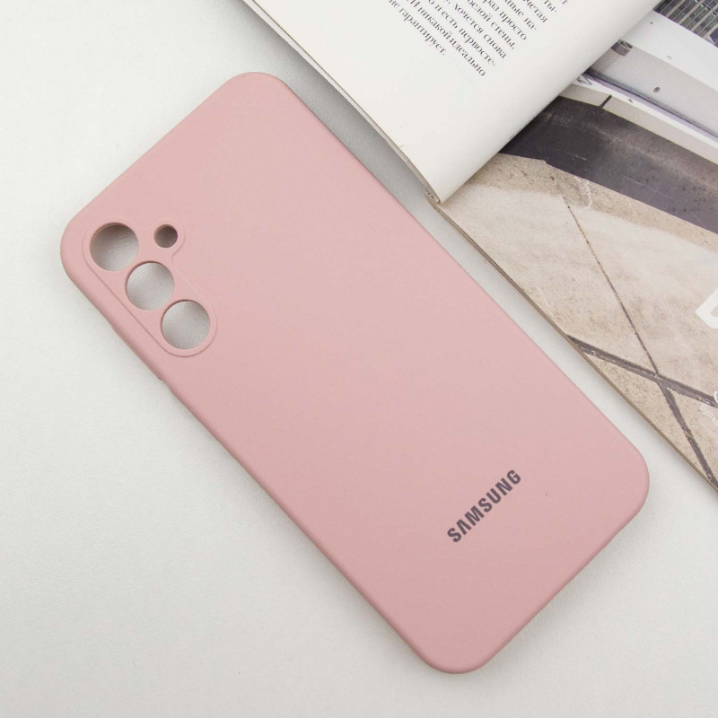 Фото Чехол Silicone Cover Lakshmi Full Camera (AAA) with Logo для Samsung Galaxy A36 (Розовый / Pink Sand) на vchehle.ua