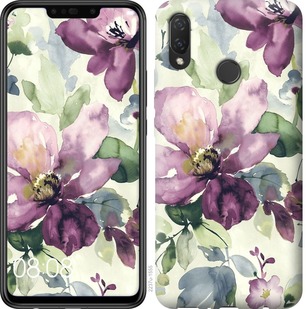 

Чохол Квіти аквареллю на Huawei Honor Play 668348