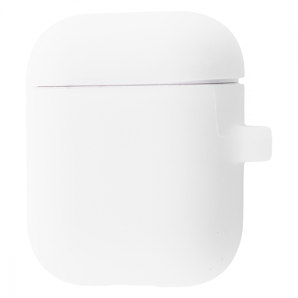 Silicone Case Slim with Carbine for AirPods (luminescent_white)