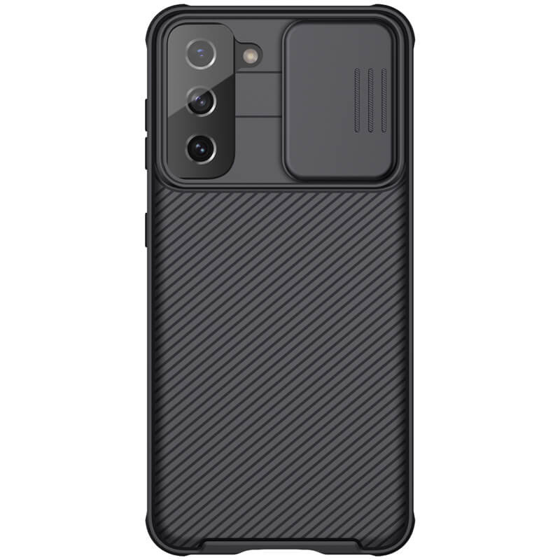 Карбонова накладка Nillkin Camshield (шторка на камеру) на Samsung Galaxy S21 (Чорний / Black)