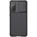 Карбоновая накладка Nillkin Camshield (шторка на камеру) для Samsung Galaxy S21 (Черный / Black)