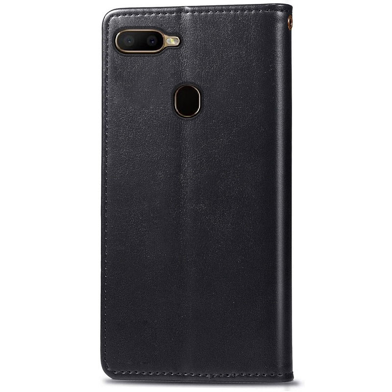 Фото Кожаный чехол-книжка GETMAN Gallant (PU) для Oppo A5s / Oppo A12 (Черный) на vchehle.ua