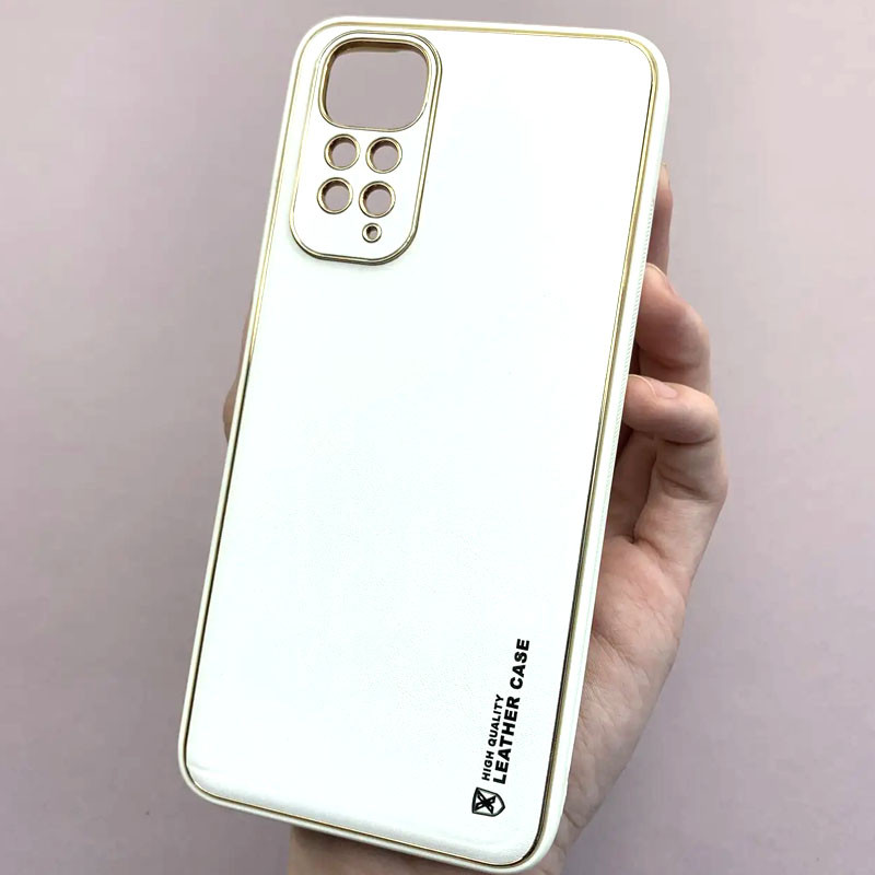 Фото Шкіряний чохол Xshield на Xiaomi Redmi Note 11 (Global) / Note 11S (Білий / White) на vchehle.ua