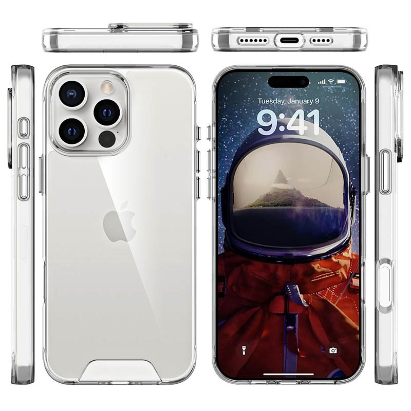 Фото Чохол TPU Space Case transparent на Apple iPhone 16 Pro (6.3") (Прозорий) в маназині vchehle.ua