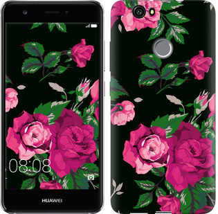 

Чохол Троянди на чорному тлі на Huawei Nova 547084