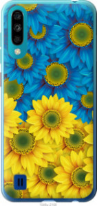 Чехол Жёлто-голубые цветы для ZTE Blade A7 2020