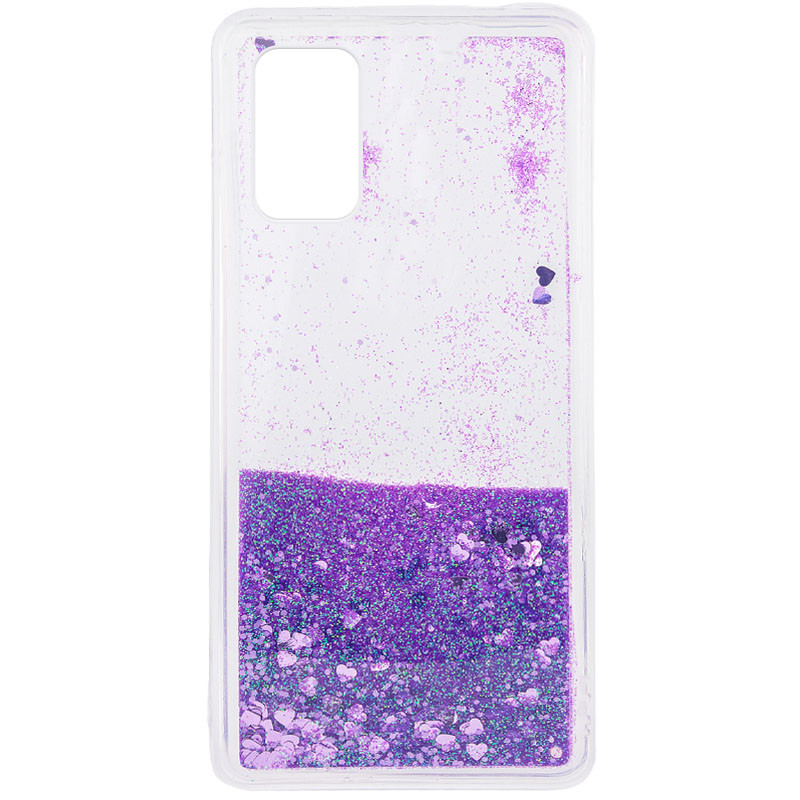 

TPU чохол Liquid hearts для Oppo A92 (Фіолетовий) 1132430
