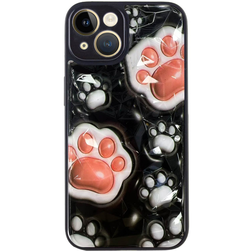 Фото TPU+PC чехол Prisma Plushie для Apple iPhone 14 (6.1") (Paws) на vchehle.ua