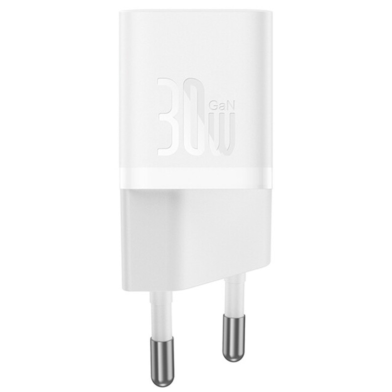 Фото МЗП Baseus GaN5 Fast Charger (mini) PD30W (1USB-C) (CCGN070) (White) на vchehle.ua