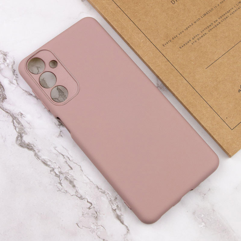 Чохол TPU GETMAN Liquid Silk Full Camera на Samsung Galaxy A54 5G (Рожевий / Pink Sand) в магазині vchehle.ua