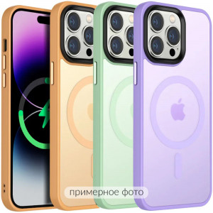 TPU+PC чехол Metal Buttons with  Magnetic Safe Colorful для Apple iPhone 16 Pro Max (6.9")