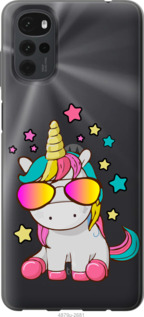 

Чехол Единорог в очках для Motorola G22 1427640