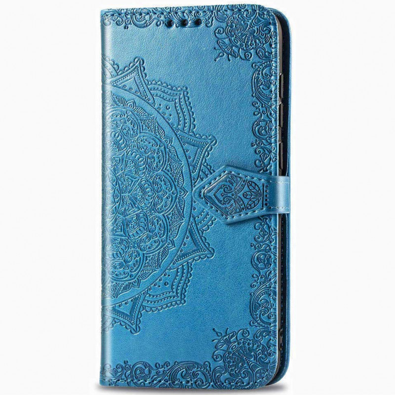 Шкіряний чохол-книжка Art Case з візитницею на Samsung Galaxy A51 (Синій) в магазині vchehle.ua