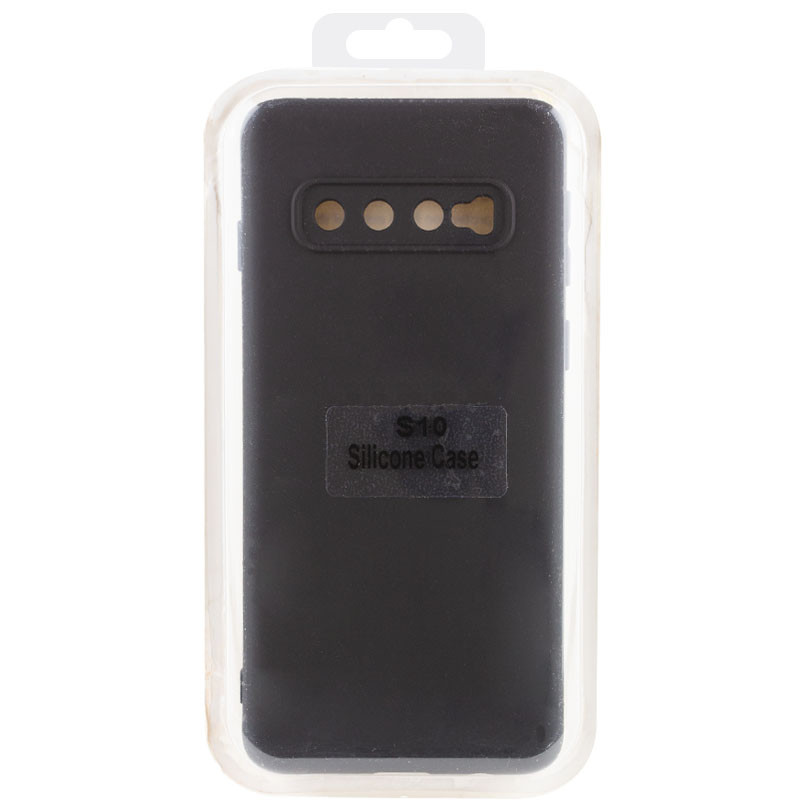 Купити Чохол Silicone Cover Lakshmi Full Camera (A) на Samsung Galaxy S10 (Чорний / Black) на vchehle.ua